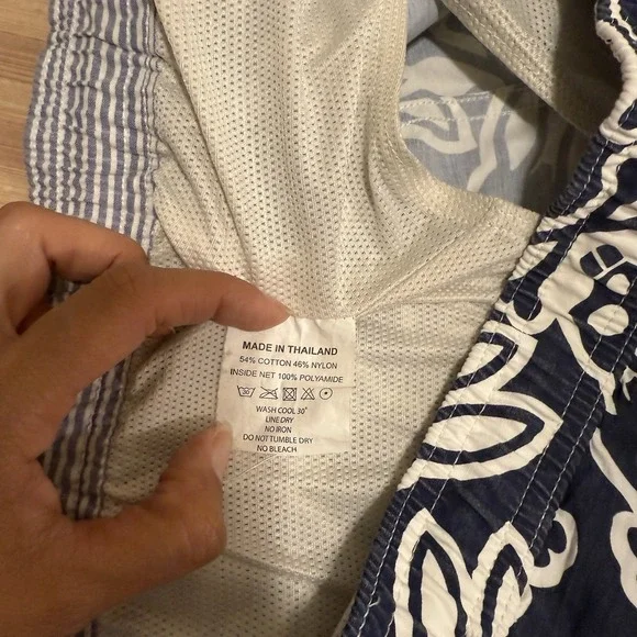 Psycho Bunny Blue Swim Trunk Shorts All-Over-Print Logo Size XL - Picture 12 of 12